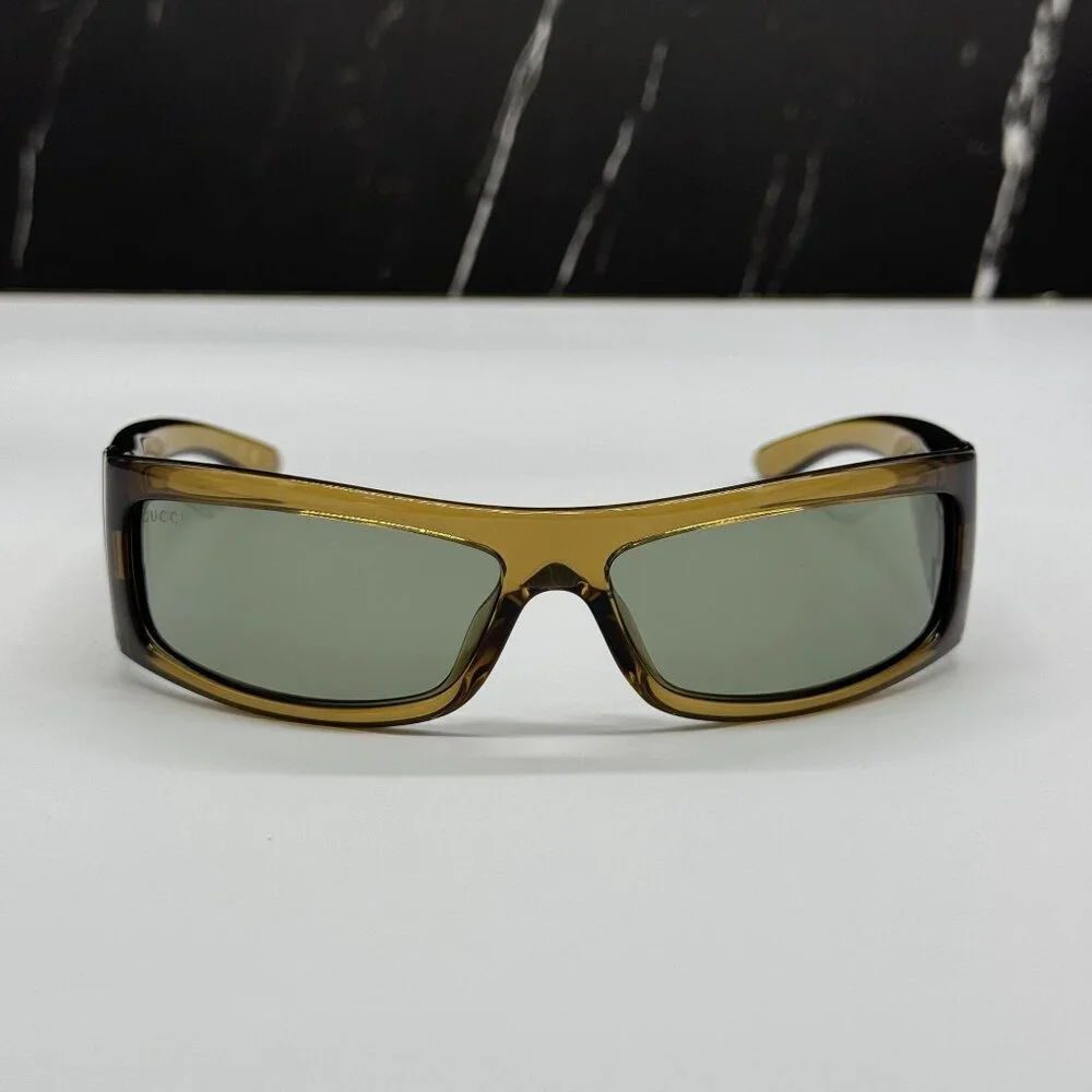 NEW GUCCI BROWN GREEN UNISEX SUNGLASSES GUCCI GG1492S 003